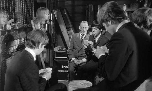 The Beatles' AC50s during the filming of A Hard Day's Night