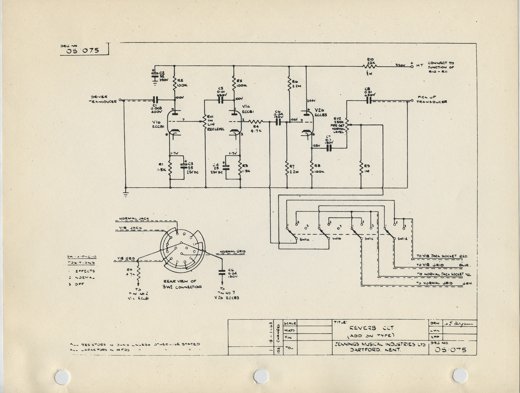 Vox AC30 reverb schematic