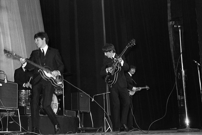 The Beatles at the Olympia Theatre, Paris, January 1964