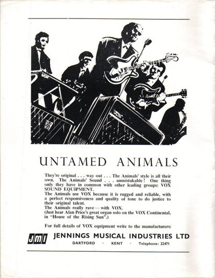 Beat Monthly magazine, 1963, volume 2, Vox advert