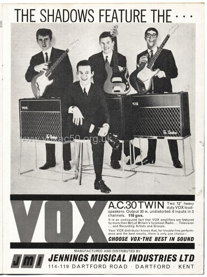 Beat Monthly magazine, 1963, volume 3, Vox advert