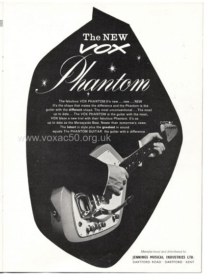 Beat Monthly magazine, 1963, volume 6, Vox advert