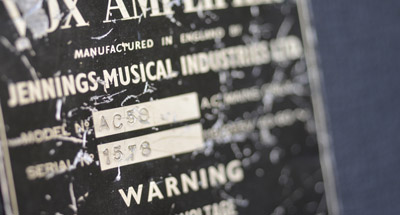 Vox AC50 - overview of amps made in the last third of 1964