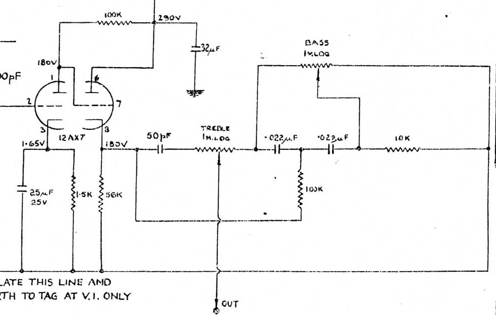 Vox Top Boost circuit schematic